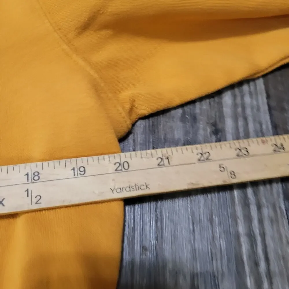 The North Face Yellow Logo Half Dome Pullover Hoodie Men's Medium